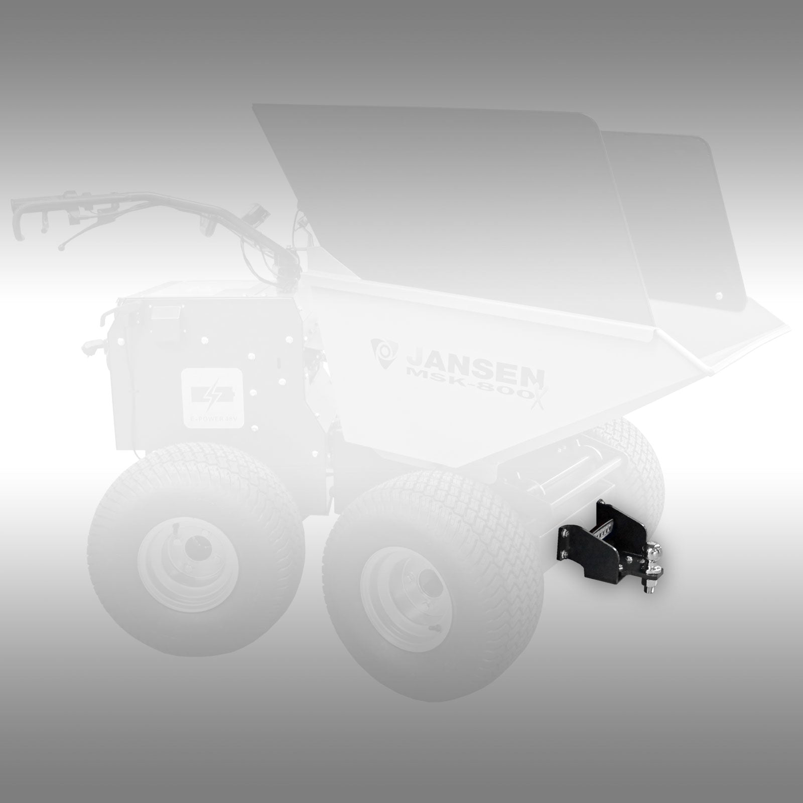 Jansen Anhängerkupplung/Kugelkopf für Elektro-Motorschubkarre Jansen MSK-800X