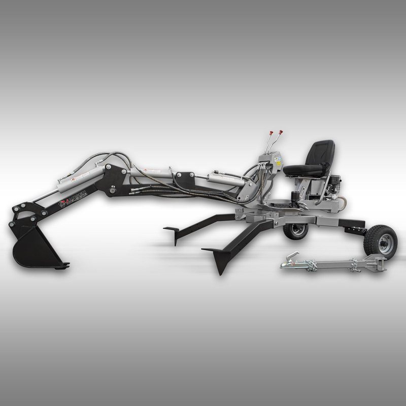 Jansen Minibagger MB-360° Benzin Schreitbagger inkl. 20cm Löffel 360° Drehkranz